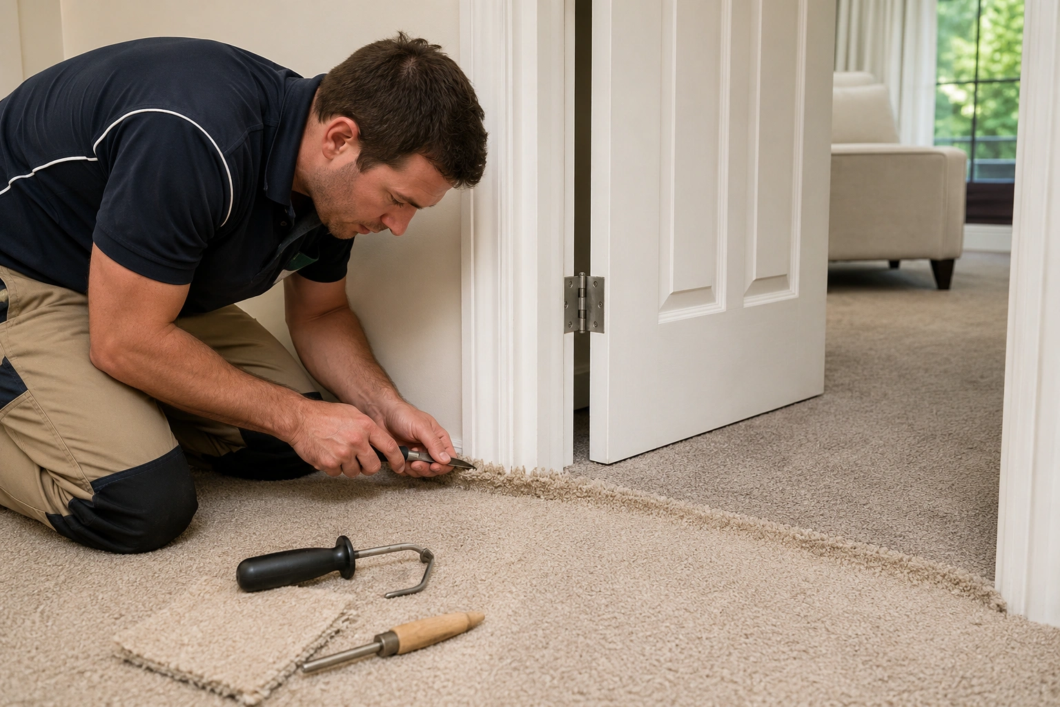 Carpet Repair crew working in Kingsville